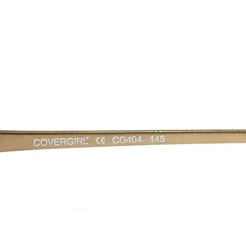 Covergirl Petite Eyeglasses Frames CG404 Col.084 Brown Crystals Wire 55-18-145